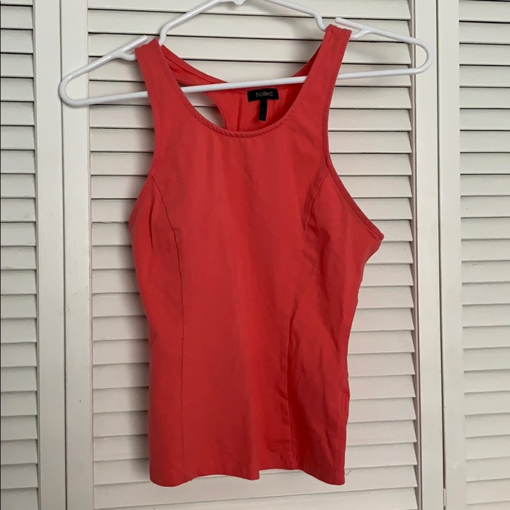 Pink Cropped Tank w/ Cutouts